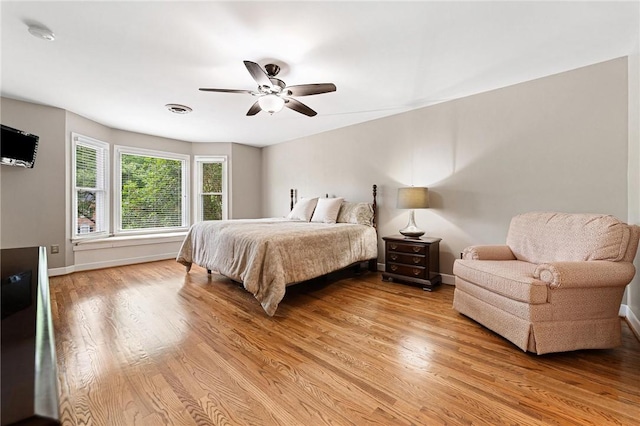 318 Chenoweth Dr, Simpsonville, SC 29681 - bedroom featuring light wood-type flooring, baseboards, and a ceiling fan