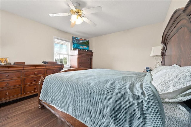 500 Concord Rd Unit A4, Anderson, SC 29621 - bedroom with dark wood-type flooring and a ceiling fan