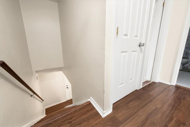 500 Concord Rd Unit A4, Anderson, SC 29621 - stairway with wood finished floors and baseboards