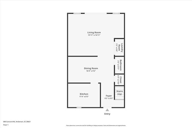 500 Concord Rd Unit A4, Anderson, SC 29621 - property floor plan