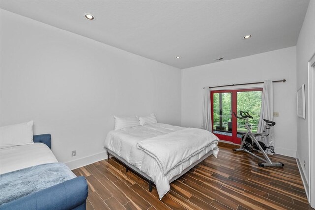 301 Augusta Way, Sunset, SC 29685 - bedroom with wood finished floors, baseboards, and recessed lighting