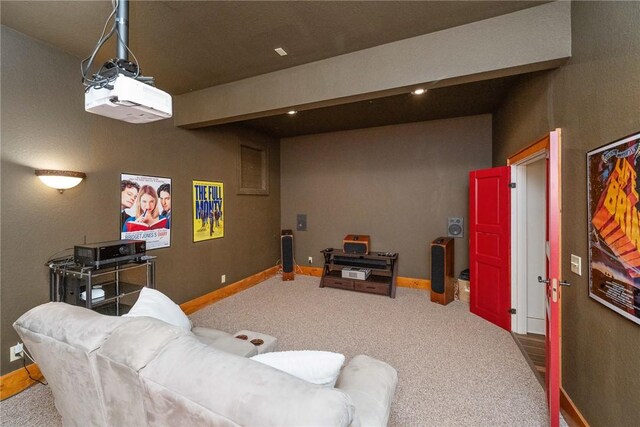 301 Augusta Way, Sunset, SC 29685 - carpeted cinema featuring baseboards