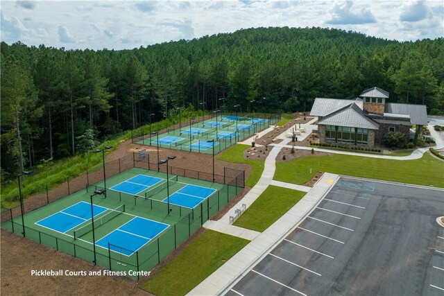 301 Augusta Way, Sunset, SC 29685 - aerial view of a heavily wooded area