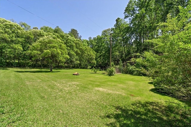 1122 Cox Rd, Anderson, SC 29621 - view of green lawn featuring a wooded view