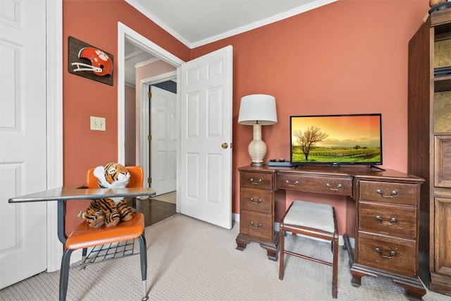 109 Cameron Way, Anderson, SC 29621 - home office featuring ornamental molding and carpet