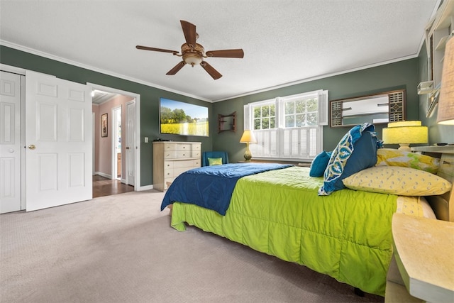 109 Cameron Way, Anderson, SC 29621 - carpeted bedroom featuring ornamental molding, a ceiling fan, and baseboards