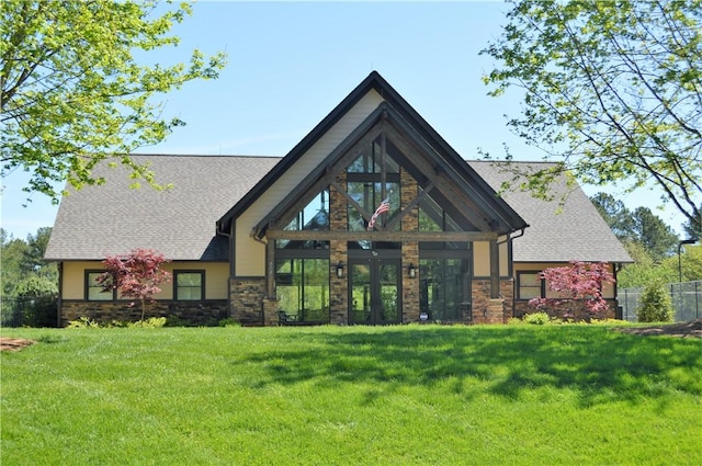 803 Gate View Ct, Seneca, SC 29672 - view of front of home featuring stone siding and a shingled roof
