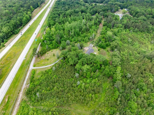 1225 Dogwood Ln, Clinton, SC 29325 - aerial view of property's location featuring a major roadway and a forest