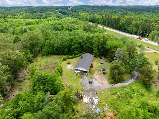 1225 Dogwood Ln, Clinton, SC 29325 - aerial view of a heavily wooded area