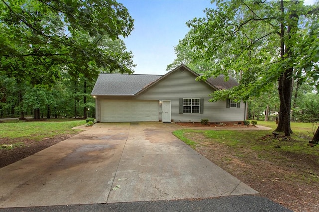 802 Pebble Ln, Anderson, SC 29621 - view of front of house featuring a garage, driveway, and a front lawn