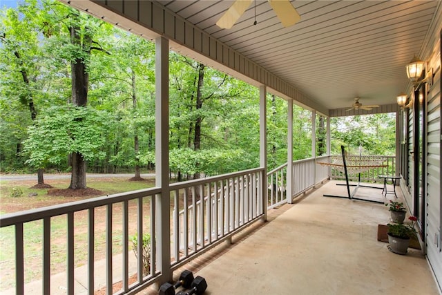 802 Pebble Ln, Anderson, SC 29621 - covered porch featuring ceiling fan