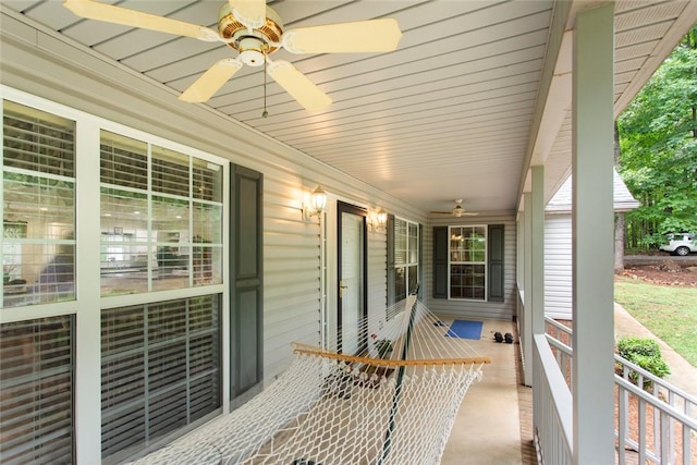 802 Pebble Ln, Anderson, SC 29621 - porch featuring ceiling fan