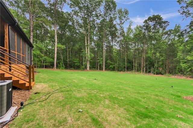 120 Thomason View Rd, Fountain Inn, SC 29644 - view of grassy yard featuring central AC