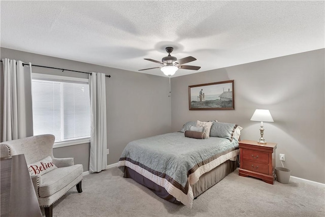 312 Northlake Dr, Anderson, SC 29625 - carpeted bedroom with a textured ceiling and ceiling fan