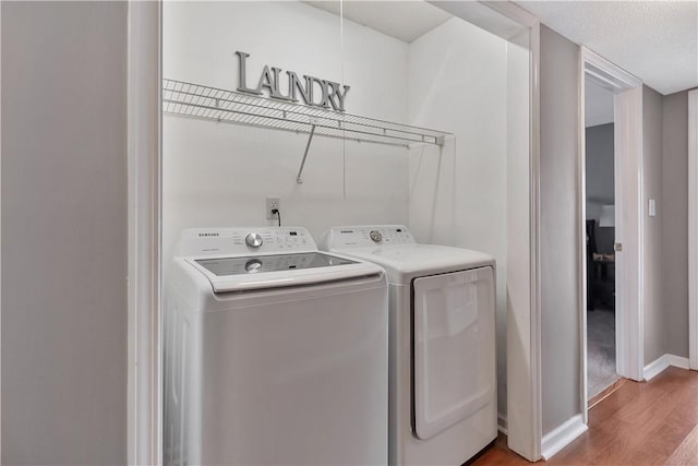 312 Northlake Dr, Anderson, SC 29625 - washroom featuring wood finished floors and independent washer and dryer