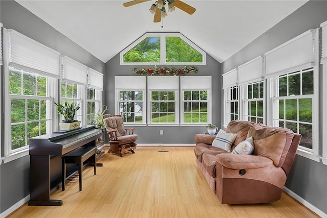101 Long View Ln, Pickens, SC 29671 - sunroom with french doors, vaulted ceiling, wood finished floors, and baseboards