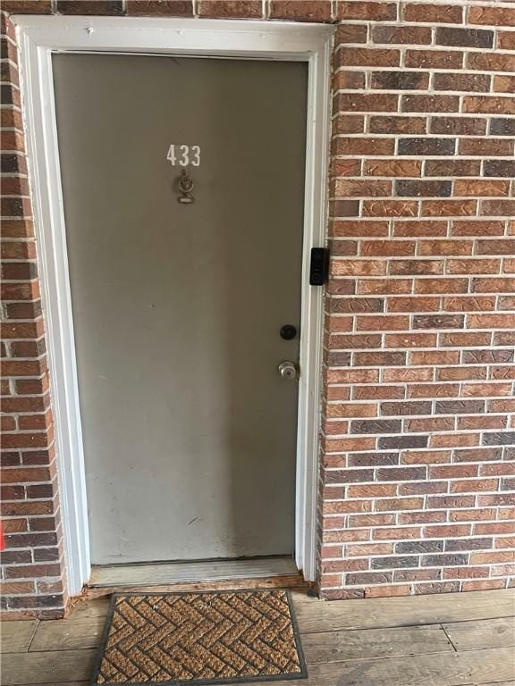 220 Elm St Unit 433, Clemson, SC 29631 - doorway to property featuring brick siding