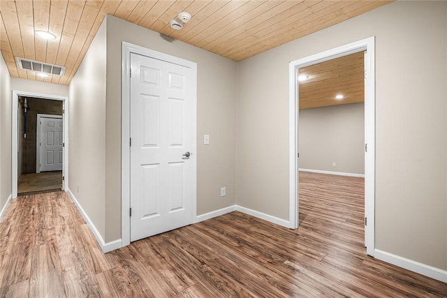 307 Warbranch Rd, Central, SC 29630 - corridor with wood finished floors, wooden ceiling, baseboards, and recessed lighting