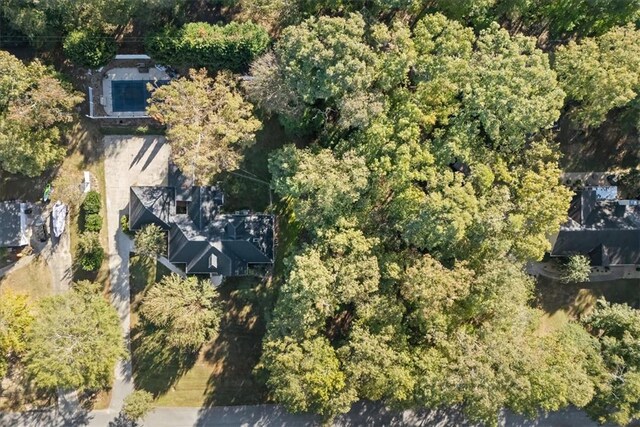 151 Hannah Cir, Anderson, SC 29621 - aerial view of property and surrounding area with a heavily wooded area