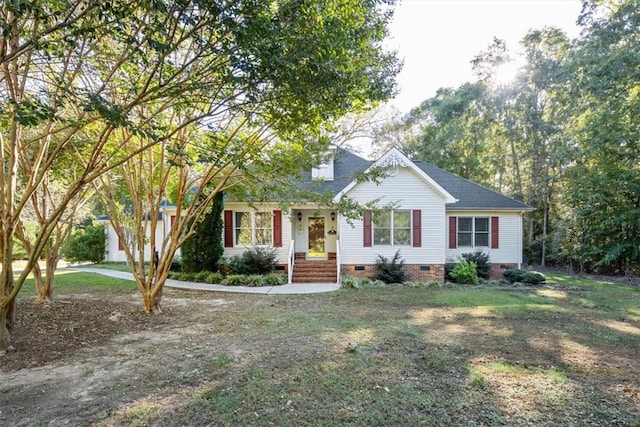 151 Hannah Cir, Anderson, SC 29621 - view of front facade featuring crawl space, a front yard, and roof with shingles