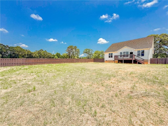 206 Highland Ave, Westminster, SC 29693 - view of yard with a wooden deck and stairs