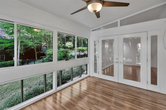 1613 S Arlington Dr, Seneca, SC 29672 - unfurnished sunroom featuring french doors, lofted ceiling, and healthy amount of natural light