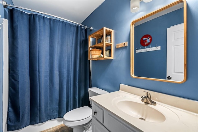 169 Campbell Bridge Rd, Seneca, SC 29678 - full bath with vanity, toilet, and curtained shower