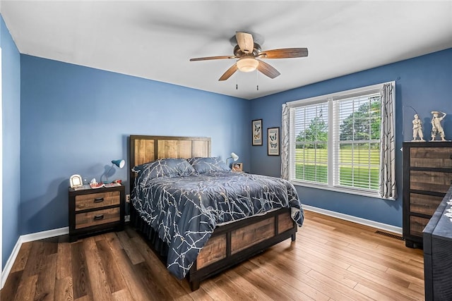 169 Campbell Bridge Rd, Seneca, SC 29678 - bedroom featuring baseboards, wood finished floors, and a ceiling fan