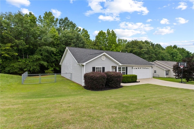 15 Laws Ln, Piedmont, SC 29673 - view of front facade with concrete driveway, an attached garage, and a gate