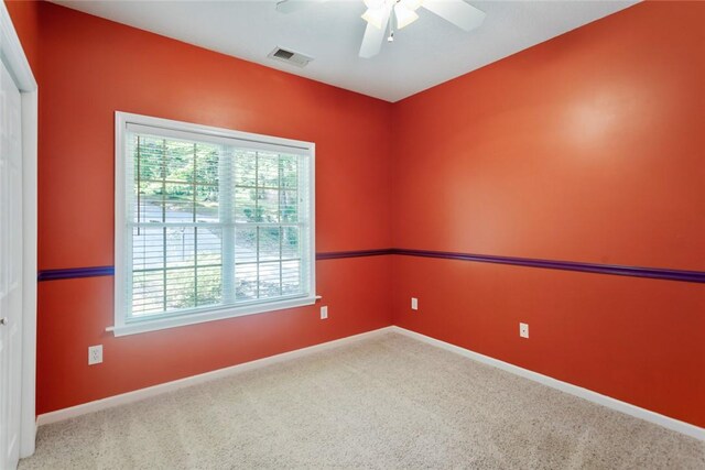 204 Lakeside Dr, Walhalla, SC 29691 - carpeted empty room featuring a ceiling fan and baseboards
