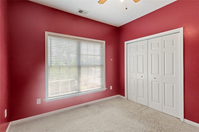 204 Lakeside Dr, Walhalla, SC 29691 - unfurnished bedroom with carpet flooring, baseboards, ceiling fan, and a closet