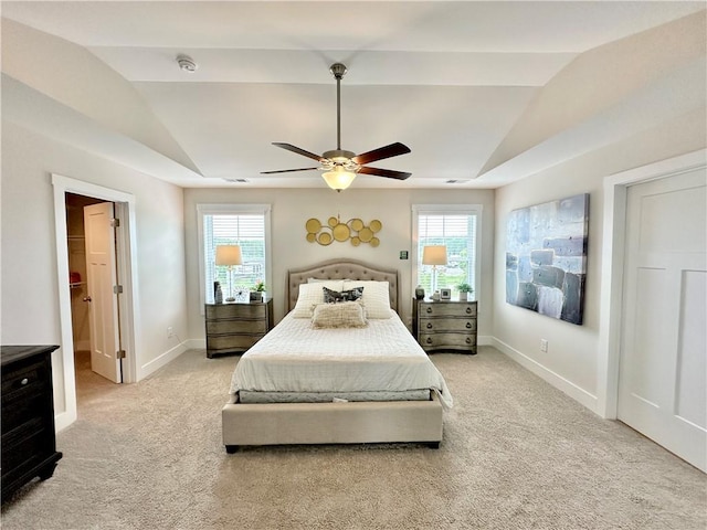 448 Seaborn Cir, Pendleton, SC 29670 - bedroom with vaulted ceiling, carpet flooring, multiple windows, and baseboards