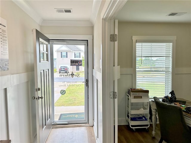 448 Seaborn Cir, Pendleton, SC 29670 - entrance foyer with dark wood-style flooring