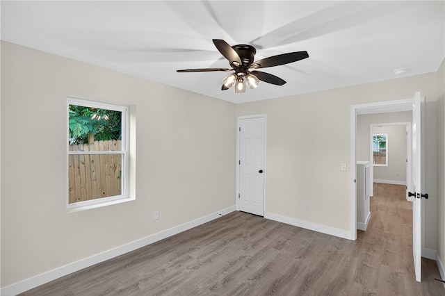 1103 Scott Dr, Anderson, SC 29625 - spare room with wood finished floors, a ceiling fan, and a smoke detector