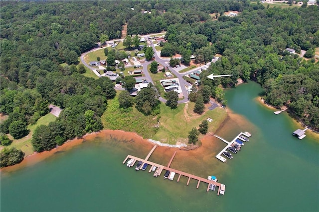 669 N Fleetwood Ln, Fair Play, SC 29643 - drone / aerial view of a large body of water and a heavily wooded area