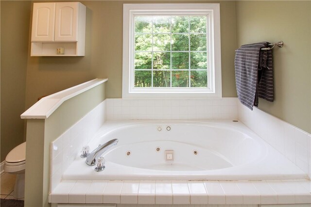104 Tinsley Dr, Anderson, SC 29621 - bathroom with a whirlpool tub, plenty of natural light, and toilet