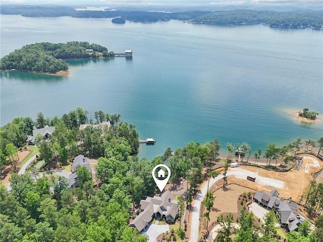 221 Hermitage Dr, Six Mile, SC 29682 - drone / aerial view of a nearby body of water