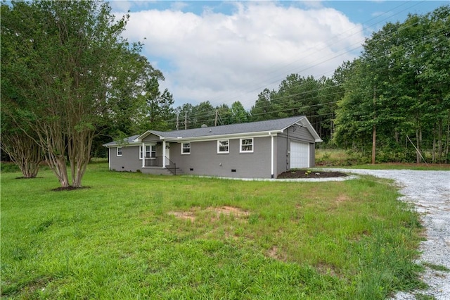 509 Old Clemson Hwy, Seneca, SC 29672 - view of front of house with crawl space, a front yard, and driveway