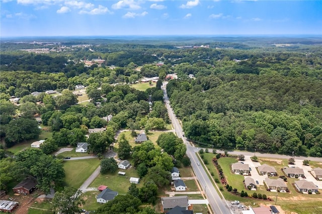 710 Greenville St, Pendleton, SC 29670 - aerial view of property's location featuring a heavily wooded area and nearby suburban area