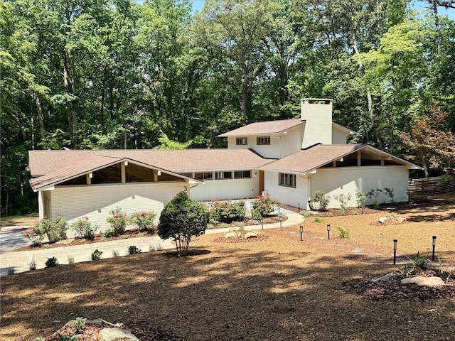 333 Woodland Way, Clemson, SC 29631 - view of front of property with a chimney and roof with shingles