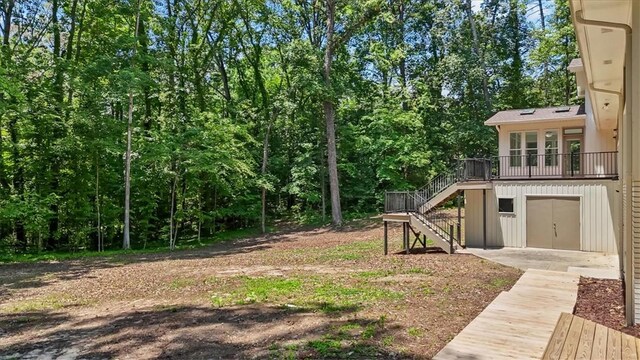 333 Woodland Way, Clemson, SC 29631 - view of yard featuring stairs and a deck
