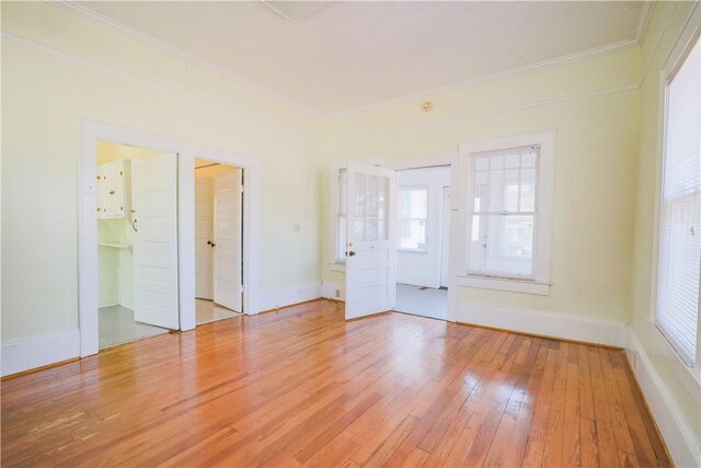 206 W N 1st St, Seneca, SC 29678 - unfurnished room with ornamental molding and light wood finished floors