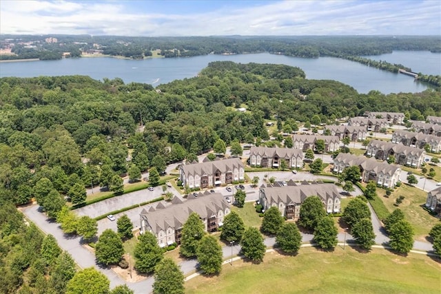 1814 Muscovy Way, Seneca, SC 29678 - aerial view of residential area featuring a large body of water and a heavily wooded area
