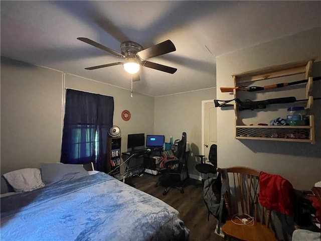 650 Marcengill Rd, Westminster, SC 29693 - bedroom with wood finished floors and ceiling fan