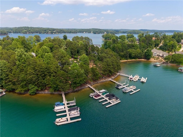 606 Lighthouse Ct, Seneca, SC 29672 - bird's eye view of a large body of water