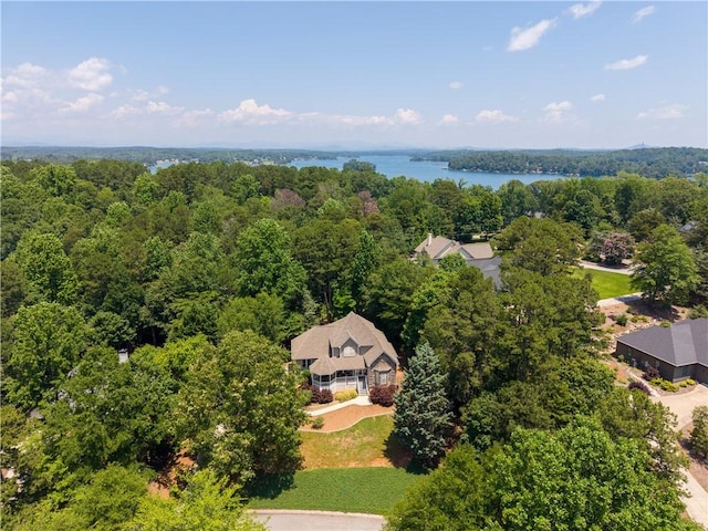 606 Lighthouse Ct, Seneca, SC 29672 - view of subject property with a forest and a nearby body of water