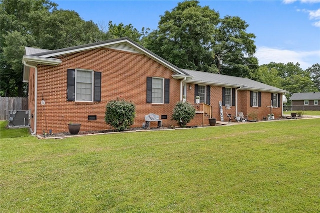304 Samuel Rd, Honea Path, SC 29654 - single story home featuring central AC unit, metal roof, crawl space, and brick siding