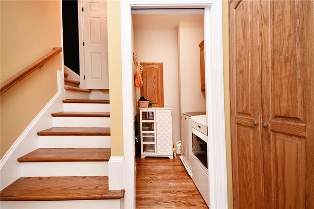203 Tulip Tree Ct, Easley, SC 29642 - staircase with wood finished floors