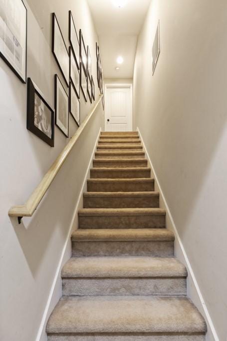 6352 Valley Farm Rd, Seneca, SC 29678 - stairs featuring recessed lighting