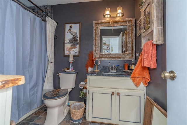 79 Blue Heron Cv, Abbeville, SC 29620 - bathroom with vanity and a shower with shower curtain